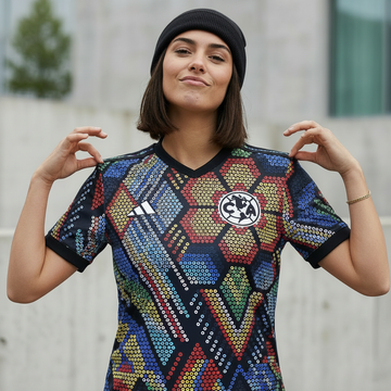 Club América Mosaic Jersey - Black Beanie